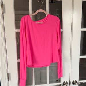 Lilly Pulitzer Bright Pink Long Sleeve Top